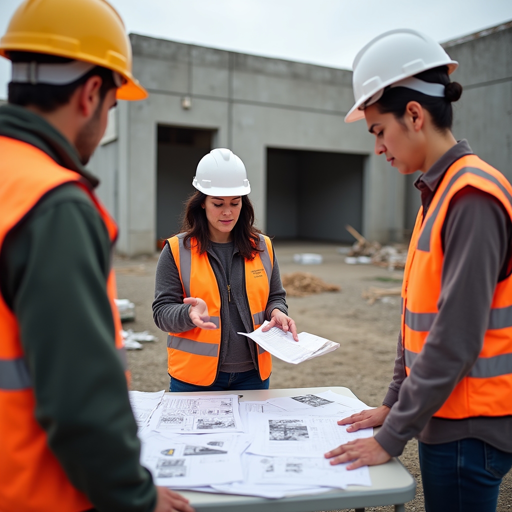 Numerion Pro production team reviewing a shot list before filming